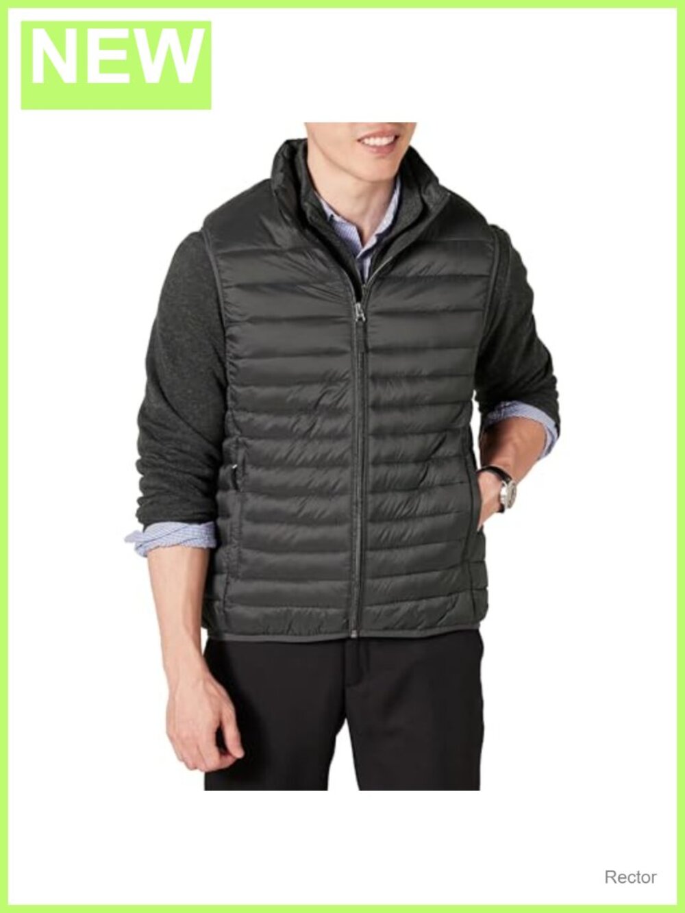 Water-Resistant Packable Puffer Vest Lightweight Cold-Weather